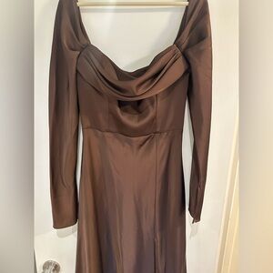 Birdy grey espresso maya dress size small